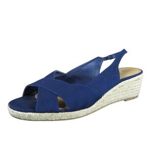 Dressbarn Women's CP Slingback Blue Synthetic Sz 10 Medium Gently Used 2025